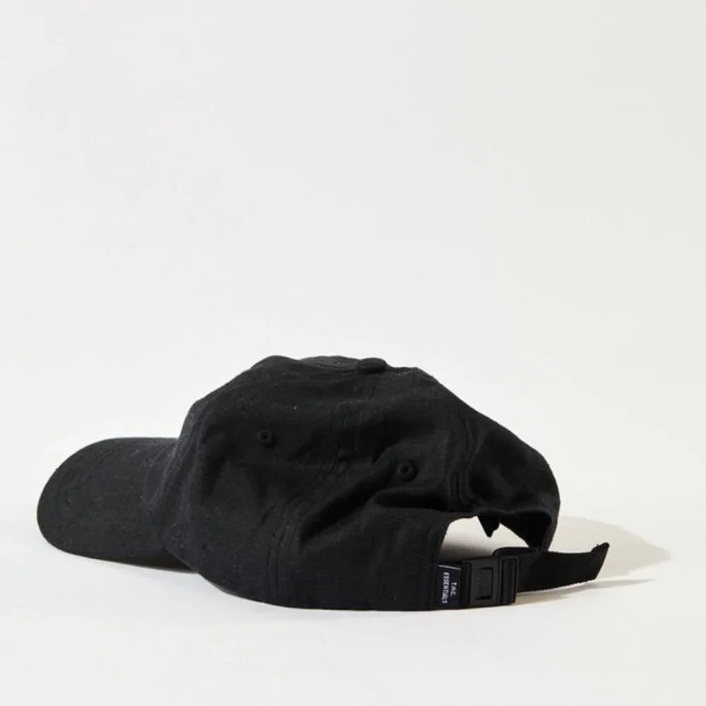BNWT Afends - Foundation - Unisex Hemp Weed 6 Panel Black Cap Hat - Picture 3 of 6